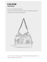 Nuevo bolso de mano, bolso de hombro de alta gama a la moda, bolso de mujer de gran capacidad con cadena de estilo locomotora. - details 10