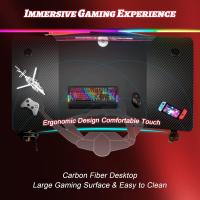 Gaming 120 x 60 cm, Escritorio Gaming Ergonómica, Mesa Gamer de Fibra de Carbono, Mesa para Ordenador - details 3