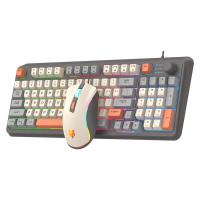 K820 USB juego con cable teclado ratón conjunto iluminado escritorio/portátil hogar Oficina teclado masculino femenino - details 0