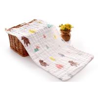 Muselinas Bebé Paño Algodón 6 Piezas 27x47 cm Gasas para Bebés Toalla Facial Infantil 6 Capas de Absorción de Agua de Muselinas para Baño y Paños Eructos Niñas Niños Ballena - details 1