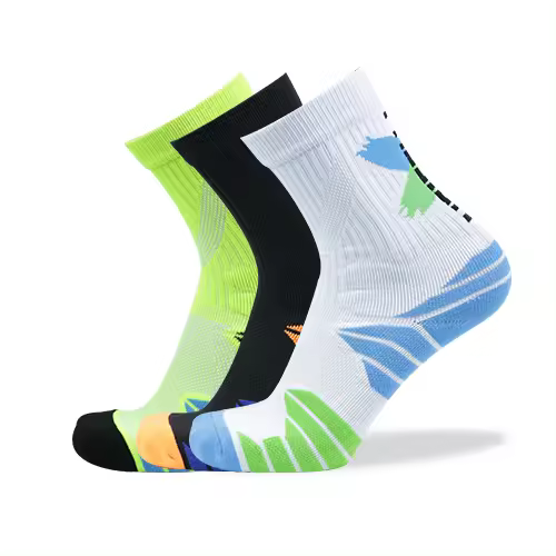 3pairprofessional deporte al aire libre ciclismo calcetines baloncesto fútbol correr trekking calcetines hombres mujeres - 1