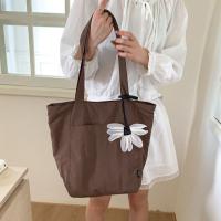 Bolso de hombro de nailon de estilo coreano informal, bolso de mano ligero impermeable, bolso de mano de gran capacidad de Color sólido, bolso de viaje - details 4