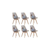 Silla de Comedor Nórdica Moderna Accesible, Descuento en Venta, Patas de Madera Sólida, Cojín Retráctil, Cómodo y Duradero, Fácil de Limpiar, Varios Colores Disponibles - details 13