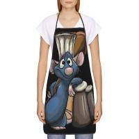 Unisex Ratatouille Remy con cuchara delantal adultos mujeres hombres Chef Tablier cocina para cocinar película animada pintura - details 21