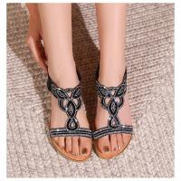 Sandalia Plana Mujer 2025 con Zarcillos Brillantes - Diseño Transpirable Boho Chic,Zapatos de Verano Cómodos para Playa y Fiesta,Moda Elegante Primavera-Verano - details 25