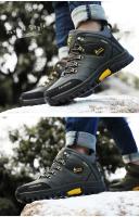 Zapatillas De Deporte Para Hombre, Botas De Montañismo, Botas De Senderismo De Cuero Impermeables, Zapatos Cálidos De Invierno Para Hombre, Botas De Nieve, Zapatos De Trekking Al Aire Libre - details 47