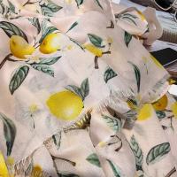 Nueva moda, suave bufanda de viscosa Floral con árbol de limón, chal bohemio elegante con flecos finos para mujer, perfecto para viajes y Hijab musulmán informal 2025 - details 14