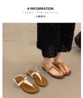 Sandalias planas con clip para mujer, nuevas de verano para uso al aire libre con faldas, chanclas de playa - details 8