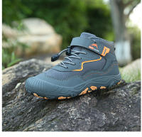 Botas de senderismo tobilleras de marca para niños, zapatillas de senderismo antideslizantes, calzado de escalada de montaña al aire libre, calzado deportivo Unisex para niños - details 21