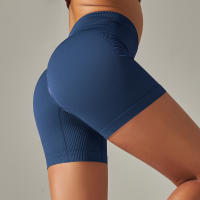 Nessaj-pantalones cortos de Yoga sin costuras para mujer, Shorts deportivos de cintura alta, trajes de entrenamiento para Athleisure, Fitness, levantamiento de cadera, ropa de gimnasio - details 40