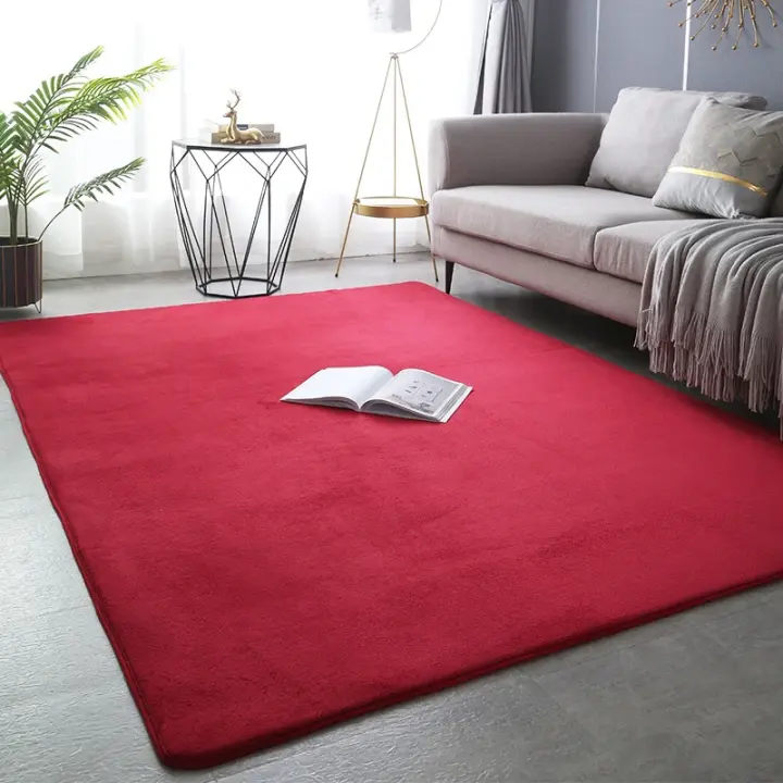 Alfombra de Juego para Niños de Tamaño Grande y Suave Decoración Rectangular para el Hogar Alfombra de Habitación sin Deslizamiento para Cama Alfombra de Coral Velet Gris - 1