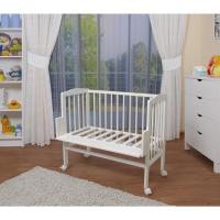 Cuna colecho, Altura Regulable, Natural sin tratamientos o Lacado en Blanco,Lacado en Blanco Extra Grande 90x55cm - details 1