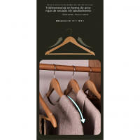 Perchas Madera Unidades - Juego de 10 - Perchero de Madera para tu Armario - Gancho Giratorio - details 4