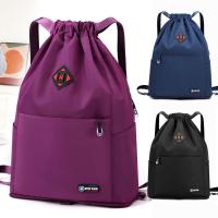 Durable para hombres y mujeres, bolso de hombro impermeable de color sólido, Oxford, plegable, mochila escolar - details 3
