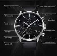 Reloj Deportivo Militar de Lujo PAGANI DIZAIN Reloj de Cuarzo Automático con Correa de Cuero - details 6