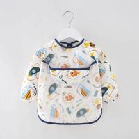 Baberos de manga larga para bebé, delantal impermeable para comer, arte de alimentación, recién nacido, eructo, 2 piezas - details 17