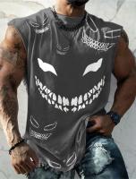 Chaleco deportivo para hombre, camiseta holgada de moda sin mangas para Fitness, camiseta Retro de gran tamaño con cuello redondo, camiseta de manga corta, camiseta sin mangas 2Xs-6Xl - details 6