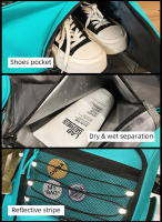 Bolsa de montañismo Montañismo para escalada al aire libre, bolsa de gimnasio deportiva con separación de ropa seca y húmeda, bolsillo para zapatos, mochila grande de almacenamiento - details 15