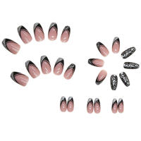 Uñas de ballet cortas de leopardo plateado sin olor, que no se decoloran, resultados profesionales para la belleza - details 3