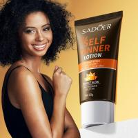 Crema bronceadora de bronce y protector solar SPF90, loción bronceadora corporal con brillo Natural y crema bloqueadora solar aislante UV, conjunto de cuidado de bronceado para cara y cuerpo - details 4