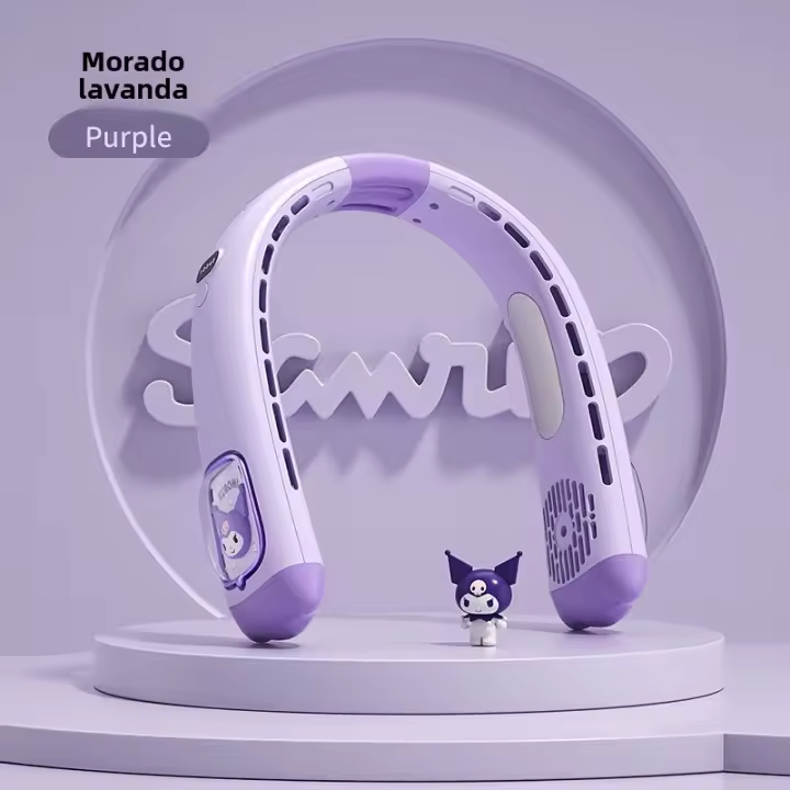 Ventilador de cuello de refrigeración sin aspas Kulomie, ventilador de cuello sin aspas de carga USB perezoso portátil - 1