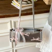 Bolso de mano francés dulce para compras, cinta de estilo coreano para mujer, bolso para axila, bolso de viaje de cuero PU de alta calidad - details 11