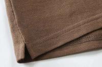 Polo de manga corta para hombre, camiseta informal de color liso, 100% algodón, alta calidad, a la moda, XS-5XL - details 11