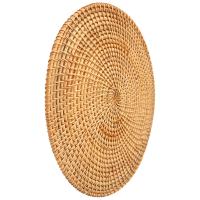 Manteles Individuales tejidos a mano para mesa de cena, manteles individuales redondos de mimbre Natural, resistentes al calor - details 2