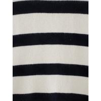 Suéter suelto de punto a rayas para mujer, jersey de manga larga con cuello redondo, ropa de calle informal, Otoño e Invierno - details 11