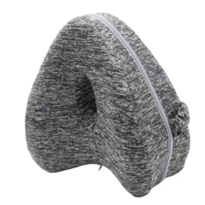 Cojín de soporte para piernas en forma de corazón, abrazadera para pierna para dormir lateral suave, diseño ergonómico transpirable, almohada ortopédica para rodilla - 1