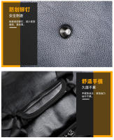 Bolsa de viaje, viaje de viaje de negocios de gran capacidad, mochila de mensajero portátil de hombro, impermeable de cuero. - details 10