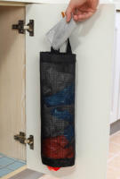 Dispensador de bolsas de basura de plástico para la cocina, organizador colgante para la recolección de basura - details 2