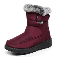 Botas impermeables de nieve de algodón de tubo nuevo High 2025 para mujer, zapatos casuales - details 7