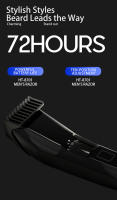 Cortadora de pelo profesional para hombres, afeitadora, recortadora corporal con 10 velocidades de longitud, ajustable, recargable por USB, multifuncional, inalámbrica, portátil, eléctrica, resistente al agua, uso húmedo/seco, fuselaje antideslizante - details 2