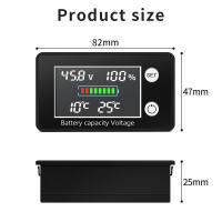 Indicador de capacidad de batería de DC10-100V, probador de voltaje PO4 con Sensor de Control de temperatura, plomo-ácido y litio - details 6
