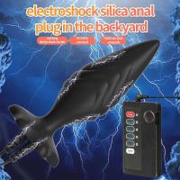 Estimulador de cuentas anales de pulso de descarga eléctrica, masajeador de próstata y orgasmo, tapón Anal, masturbación femenina, Juguetes sexuales para adultos - details 0
