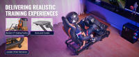 SucceBuy Soporte para volante de carreras para Logitech G923/G920/G29, cabina de simulador de conducción de acero resistente, compatible con Thrustmaster T248P, soporte y pedales ajustables para volante, carga máxima 330 libras - details 4