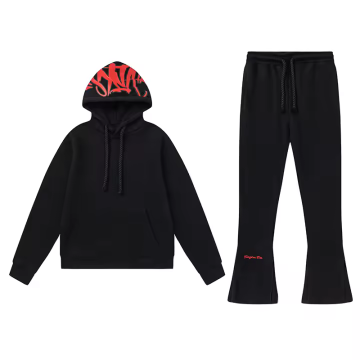 Syna World Drill Chándales con capucha Hip Hop Conjunto de sudadera unisex - 1