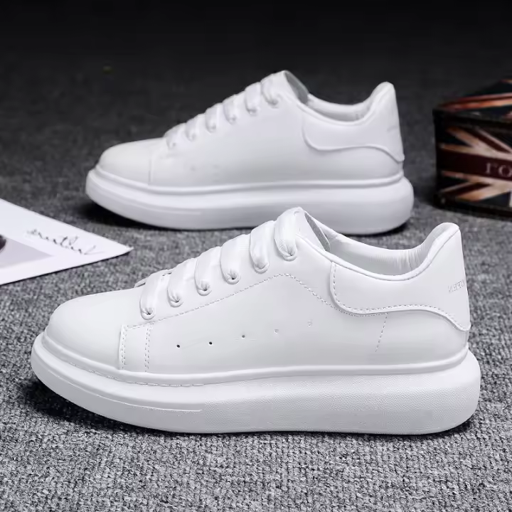 Zapatos Blancos De Los Hombres Zapatos De La Junta Deportiva Zapatos Casuales De La Plataforma De Los Niños Zapatos De Los Hombres - 1