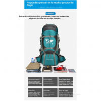 70 litros de gran capacidad bolsa de senderismo oxford tela al aire libre senderismo bolsa de hombro viajes camping soporte mochilas - details 7