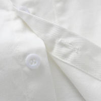 Conjunto de Vestido a Cuadros de Verano 2025 Manga Corta Blanca, Lazo, Cardigan - details 14
