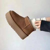 Botas de invierno de piel cálidas para exteriores, nieve clásica, zapatos de mujer - details 1