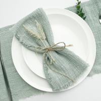 Pañuelos de Gasa Rojos Navideños Desechables 20pcs Tamaño 32x32cm Ideal para Decoración de Mesa de Boda y Fiesta Hechos en China - details 11