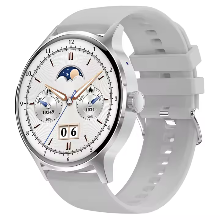 2024 Reloj Inteligente Hombres Mujeres, Smartwatch with Llamada Bbluetooth, Pantalla AMOLED de 1,43 ", IP68 Impermeable, Más De 100 Modos Deportivos, Monitor de Oxígeno En Sangre, Frecuencia Cardíaca y Sueño, compatible con Huawei iPhone Xiaomi Android - 1