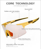 KAPVOE-gafas de sol fotocromáticas para ciclismo, lentes deportivas para bicicleta de montaña, color rojo o azul, para hombre - details 2