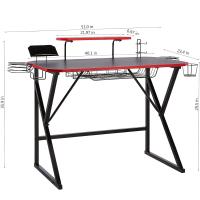 Gaming con para los, los auriculares y los altavoces, rojo, 130 x 60 x 90 cm - details 2