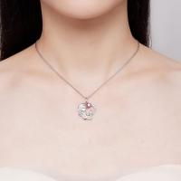 Collar para Madre E Hija en Plata de Ley 925 con Colgante de corazón y pies de Mamá y Bebe, Gift PARA EL Día DE LA Madre, para mamá y abuela. - details 1