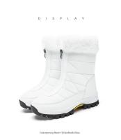 Botas de nieve cálidas de terciopelo para mujer, Botines altos, cómodos, zapatos de senderismo de fondo grueso, Invierno - details 18