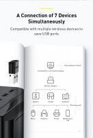 Baseus-Adaptador USB con Bluetooth 5,3, Dongle para PC, portátil, receptor inalámbrico de Audio - details 9