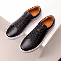 Zapatos blancos retro para hombre, zapatos de suela plana de cuero suave y versátiles - details 12